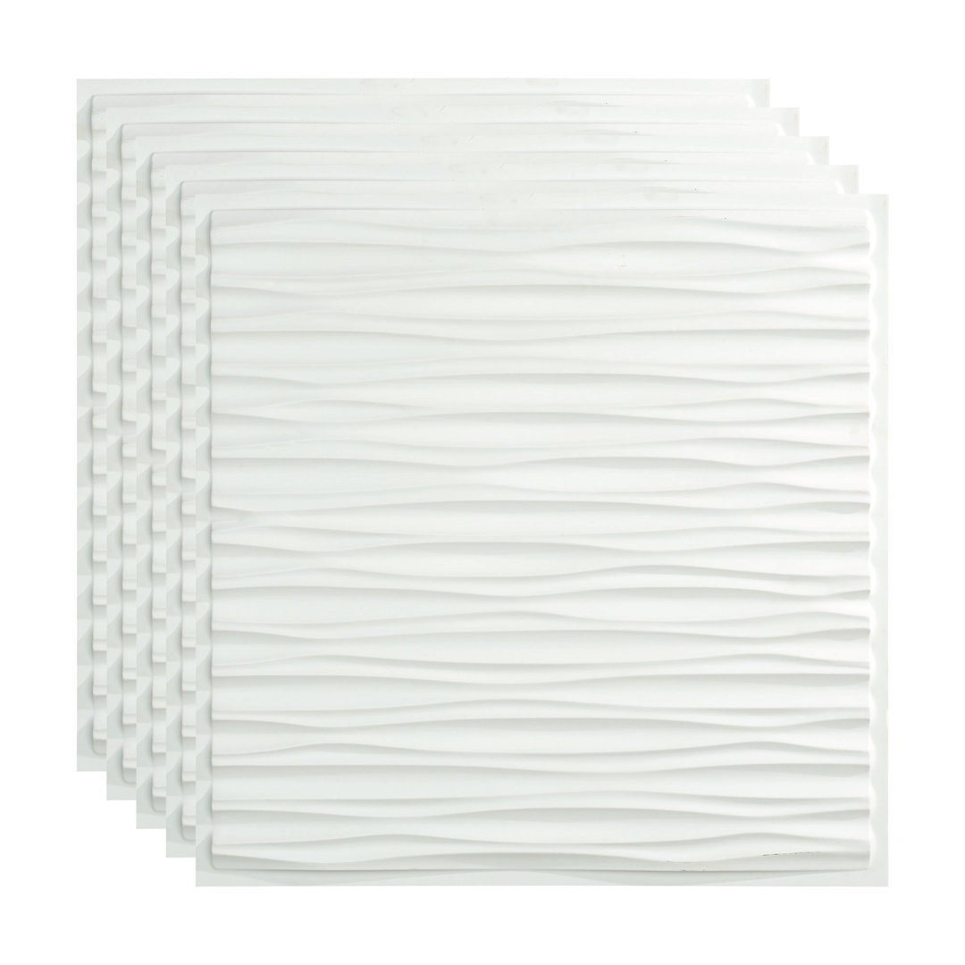 FASÄDE Dunes Decorative Vinyl 2ft x 2ft Lay in Ceiling Panel (Set of 5) Fasade 