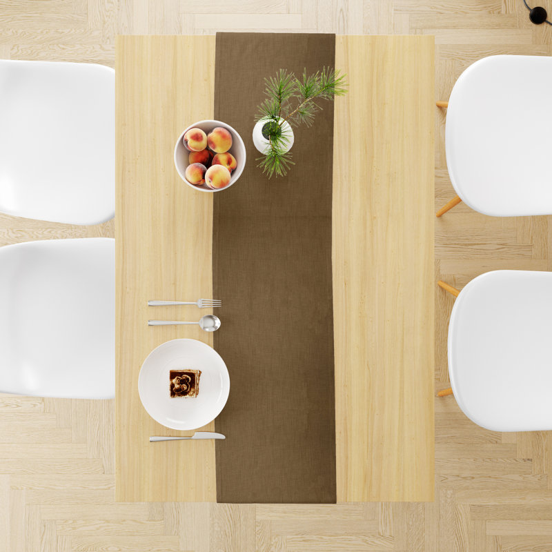 Chemin de table Acsa, Moka, 13 po x 36 po