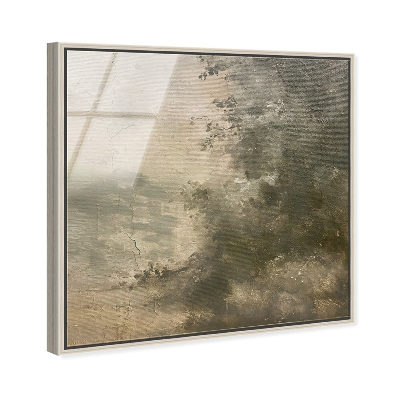 Crumbled Verdancy High-Gloss Frameless Acrylic Glass Wall Art Landscape & Nature Print by Oliver Gal, Ready to Hang, 12 x 12