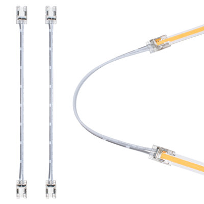 2 Pin COB LED Strip Light Tape to Tape Connector, 3 Pack