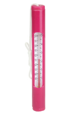Thermomètre de piscine rond 6,75 "avec cordon blanc