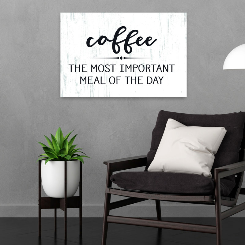 Café - art mural moderne abstrait rustique, H 24 po x l 16 po