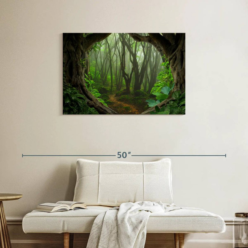 Jungle brumeuse d'Alvord en Asie, H 24 po x l 36 po