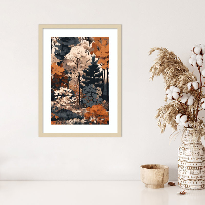 «Forest 1» par Justyna Jaszke, impression sur bois encadrée, H 25 po x l 19 po