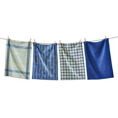 Canyon Woven Dishtowel S/4 Mdnght Blue