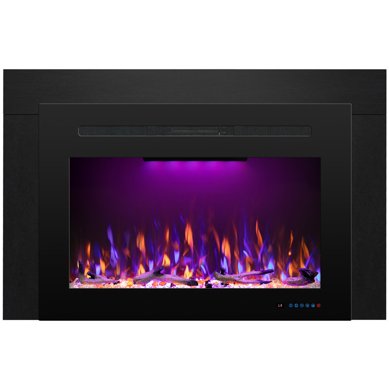 Aeric Electric Fireplace Insert With Trim Kit, 32.11"H x 48.92"W x 8.24"D