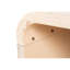 Table basse vintage au design artistique incurvé, montage facile, 122 cm (48 pouces), aspect antique naturel, bois massif, rangement ouvert pour un espace de vie principal, couleur et construction faciles à vivre.
