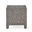 Table d'appoint - table d'appoint en PE noir avec structure en fer, 18 po x 18 po x 18 po, sans assemblage pour une installation rapide Table d'appoint 18 po x 18 po x 18 po-655004005-655004007