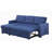 Upholstered Pull out Sectional Sofa with Chaise
