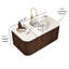 Meuble-lavabo de salle de bain 36 po avec lavabo, lavabo mural 36 po-126271747