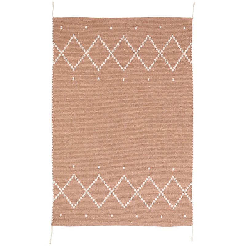 Karstynn Solid Colour Hand Woven 100cm X 150cm Area Rug