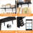  20.2'' - 96'' W Closet System with Wooden Drawers and Hanging Rods(cut To Fit)-743104636