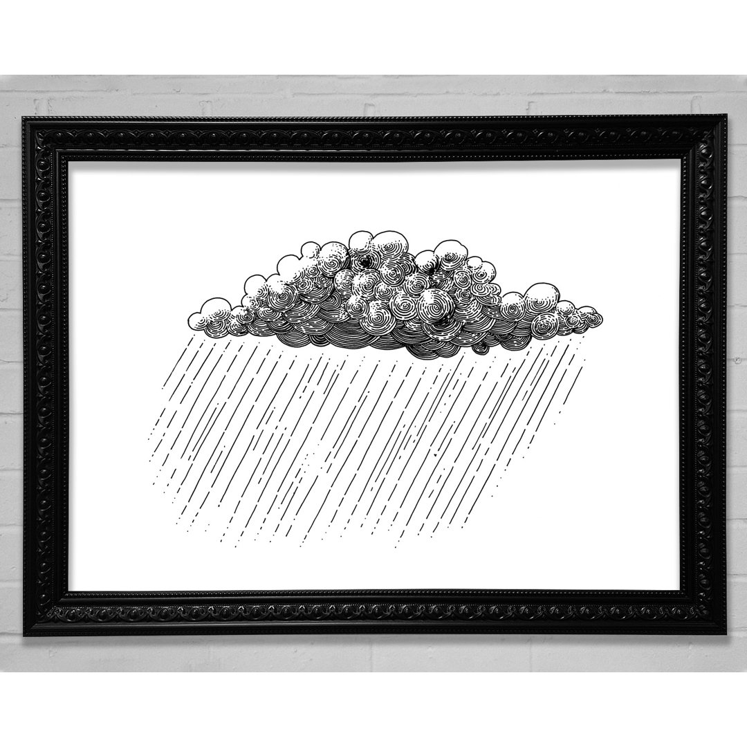 Die Regenwolke - Einzelner Bilderrahmen Kunstdrucke