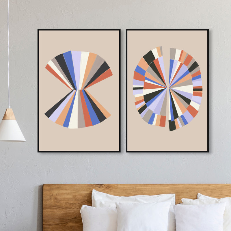 Minimally Perfect Set Set by Oliver Gal, 25"H x 37"W, Black Floater Frame