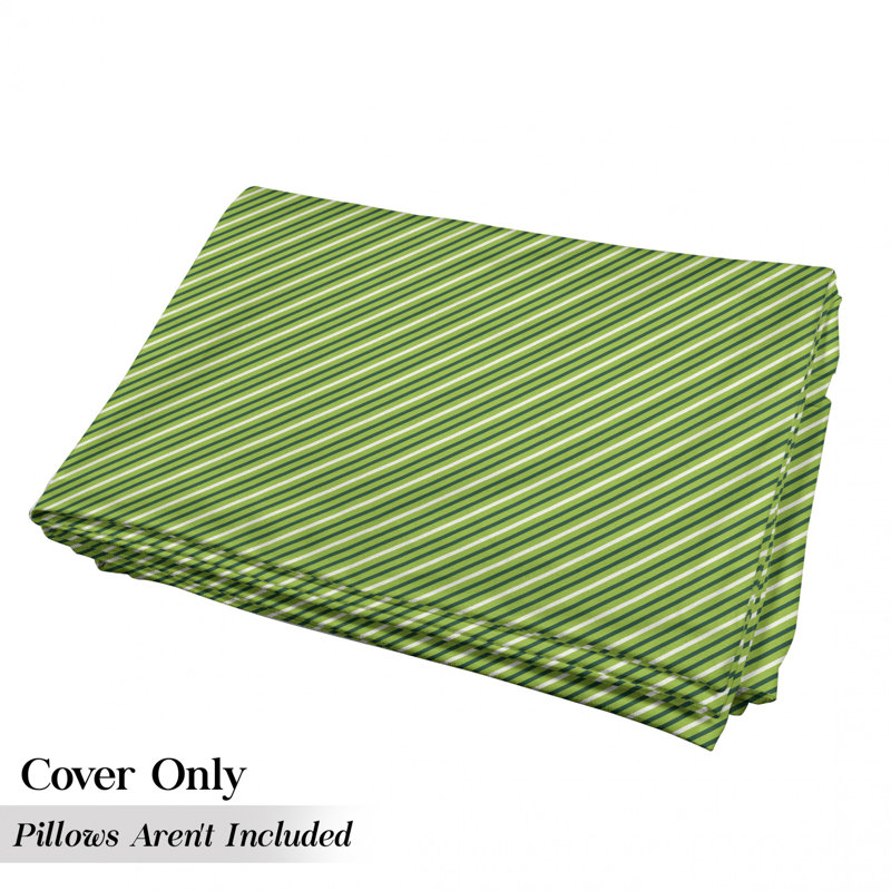 Housse de coussin d'extérieur à rayures Irish, H 2 po x l 27 po x P 88 po