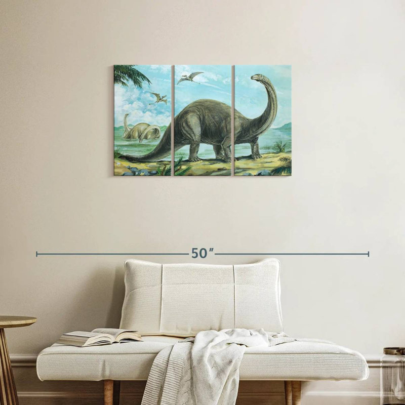 Brampt Brontosaurus Sauropod, 20" H x 33" W