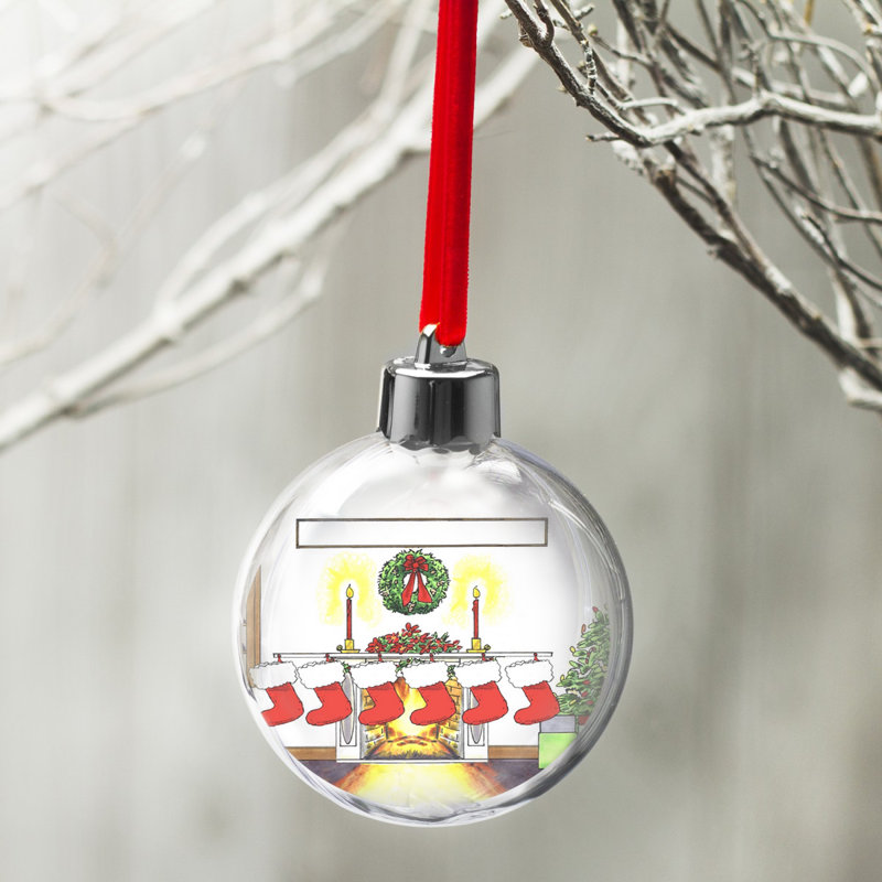 Ornement 6 ampoules de Noël personnalisées, Oui