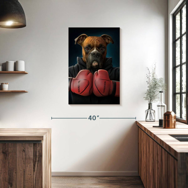 Brampt Boxer Dog, 36" H x 24" W