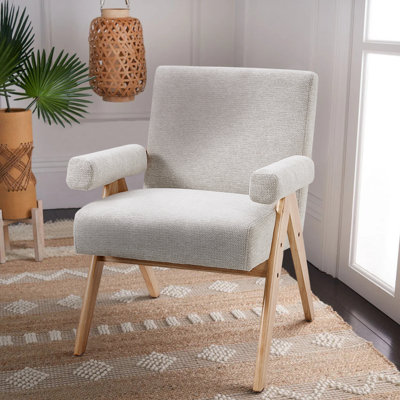 Huguley Upholstered Linen Armchair