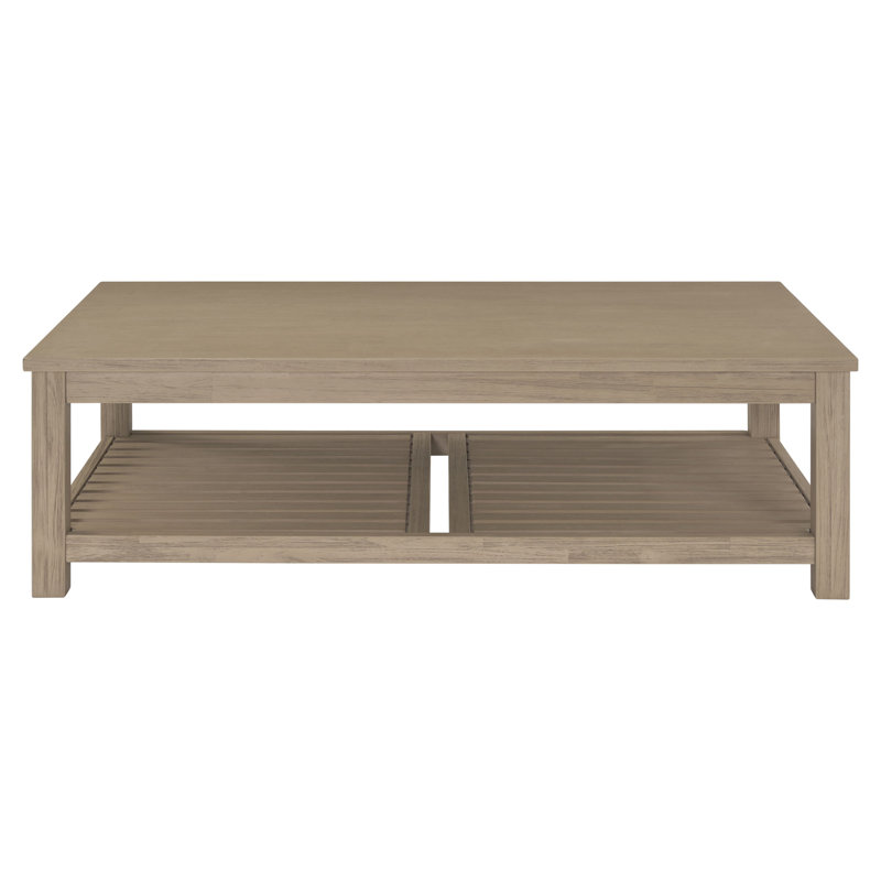 Newcastleton Solid Wood Single Coffee Table, Drifted Sand
