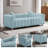 Modern Velvet 3-Seater Sofa With Bubble Upholstery, Metal Legs, And Included Pillows For Ultimate Living Room Comfort-554662002