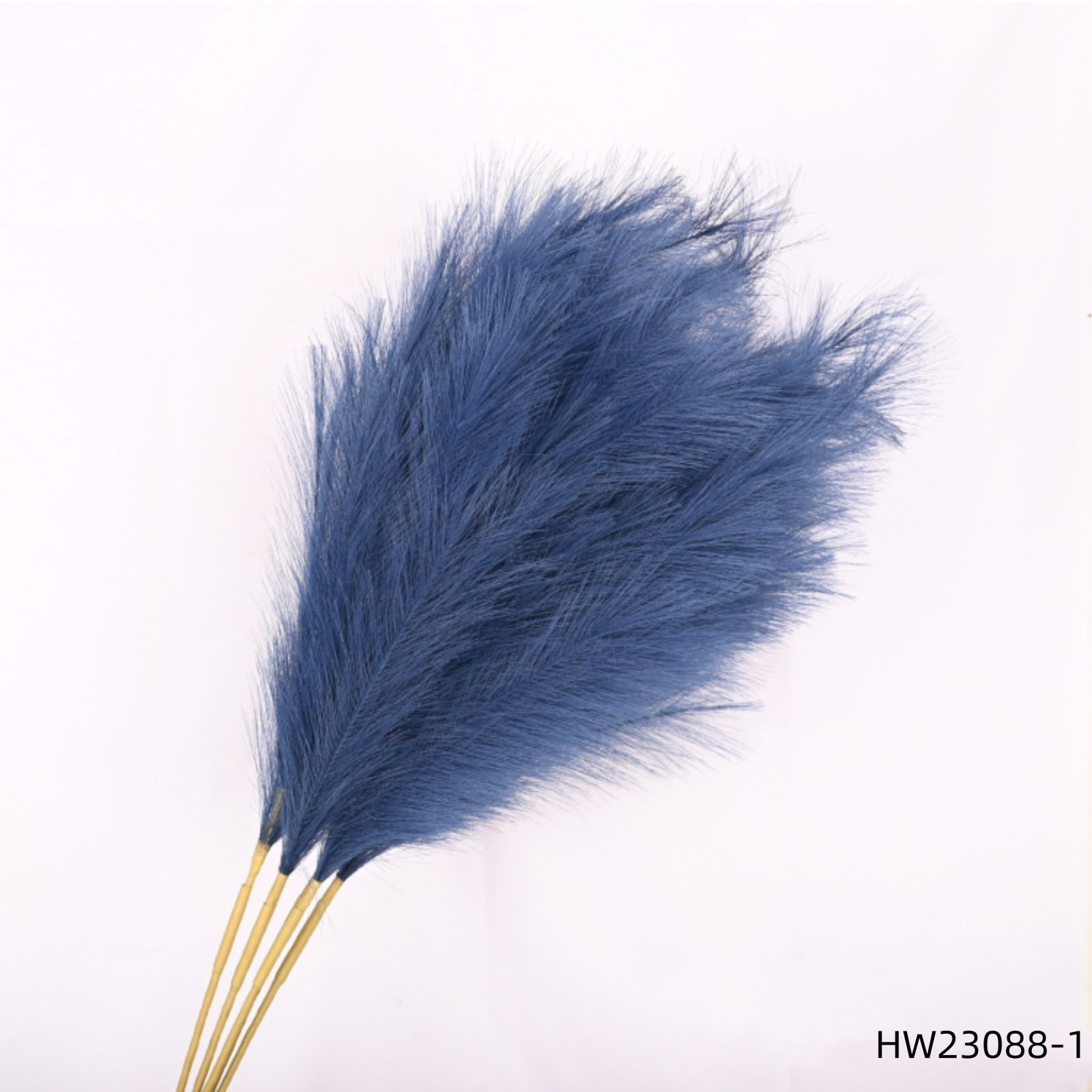 Silk Pampas Grass Arrangement, Blue, 43"H x 8"W