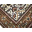 Tapis tribal crème à motif floral indo-bidar 3 x 5