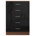 Walnut/Gloss Black