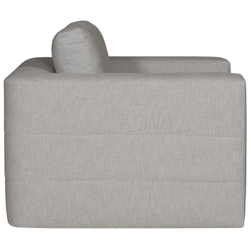 Ease Stocked Upholstered Armchair, Gray Polyester Blend