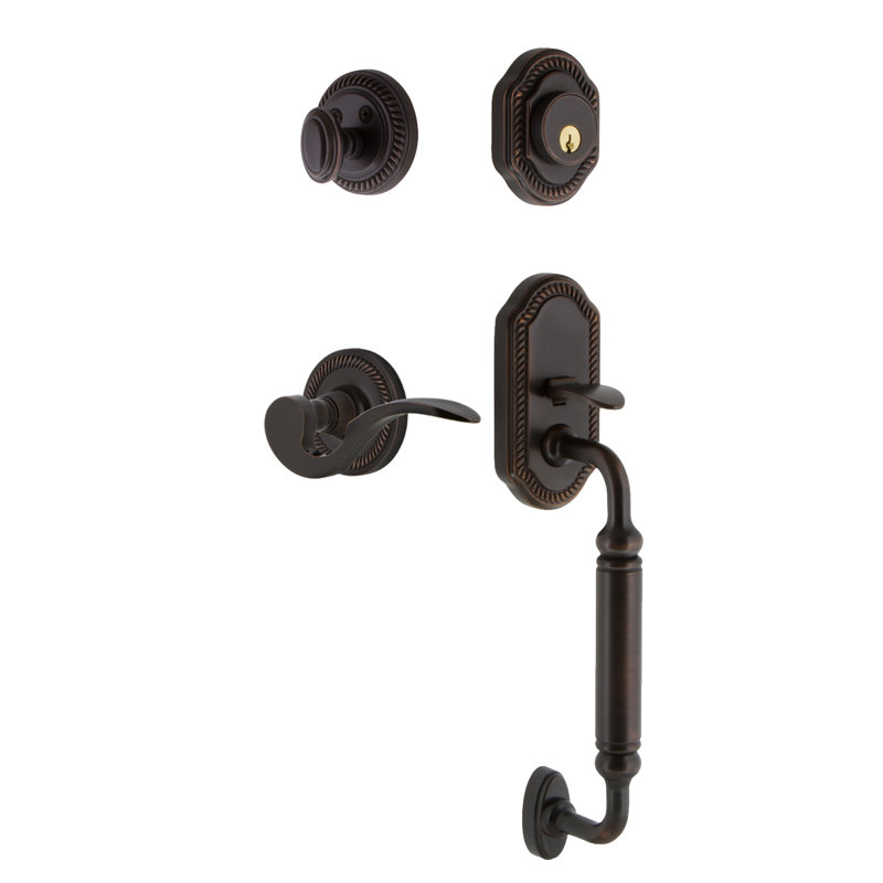 Ensemble de poignées à poignée en C avec rosette Nostalgic Warehouse, Droite, 2-3/4", Bronze intemporel