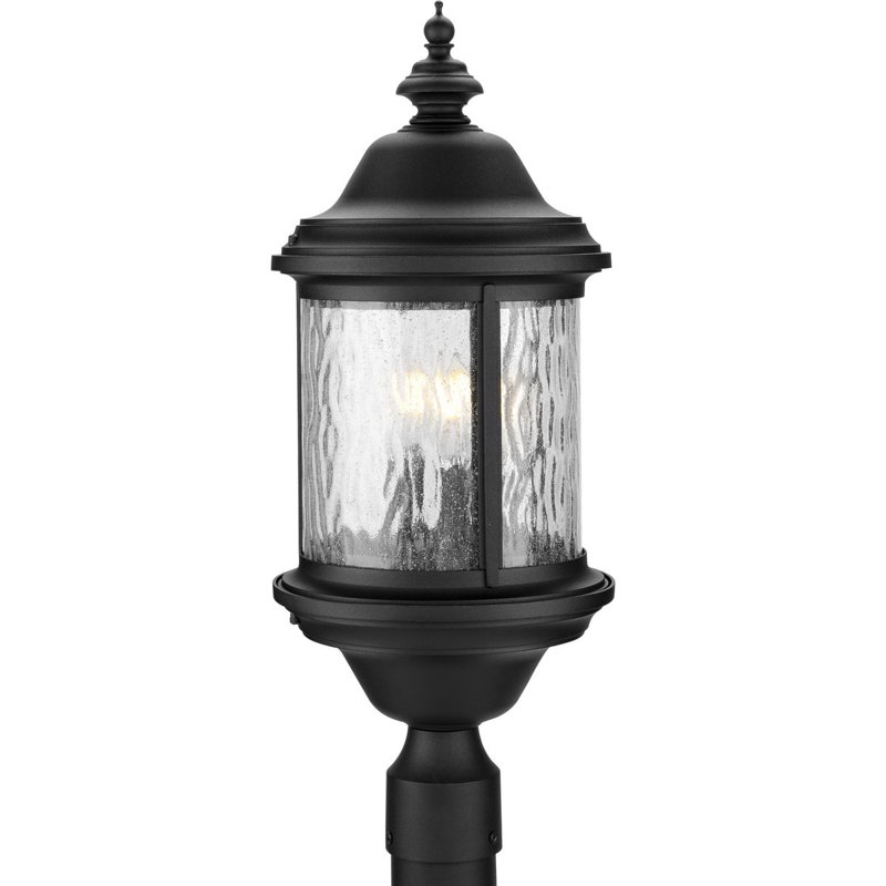 Tête de lanterne à 1 lumière H 24 po Antioca, Noir