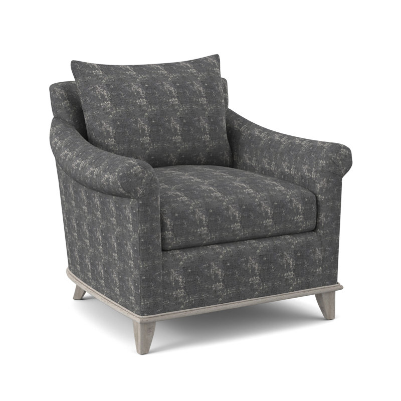 Drake Armchair, Maya Cyan, Bisque