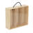 Amirh 3 bottle Pinewood Carry Case with Acrylic Lid Carrier