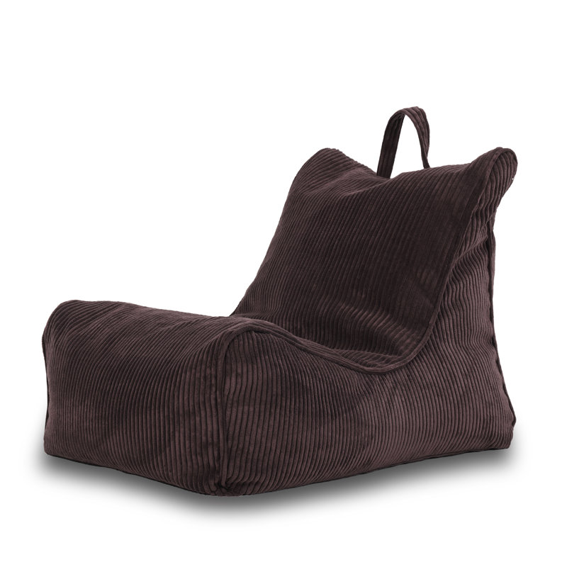 Refillable Bean Bag Chair, Dark Brown