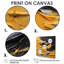 «Bold Mustard Yellow Tranquility - Abstract», reproduction d'art murale-946122556-946122544