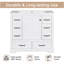 Meuble-lavabo 36 po avec évier, six tiroirs, diviseur de tiroir multifonctionnel, tablette réglable, blanc-1762987738
