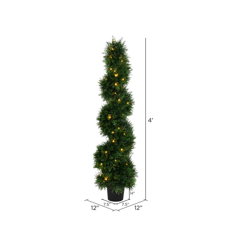 Cèdre artificiel en pot 48 "