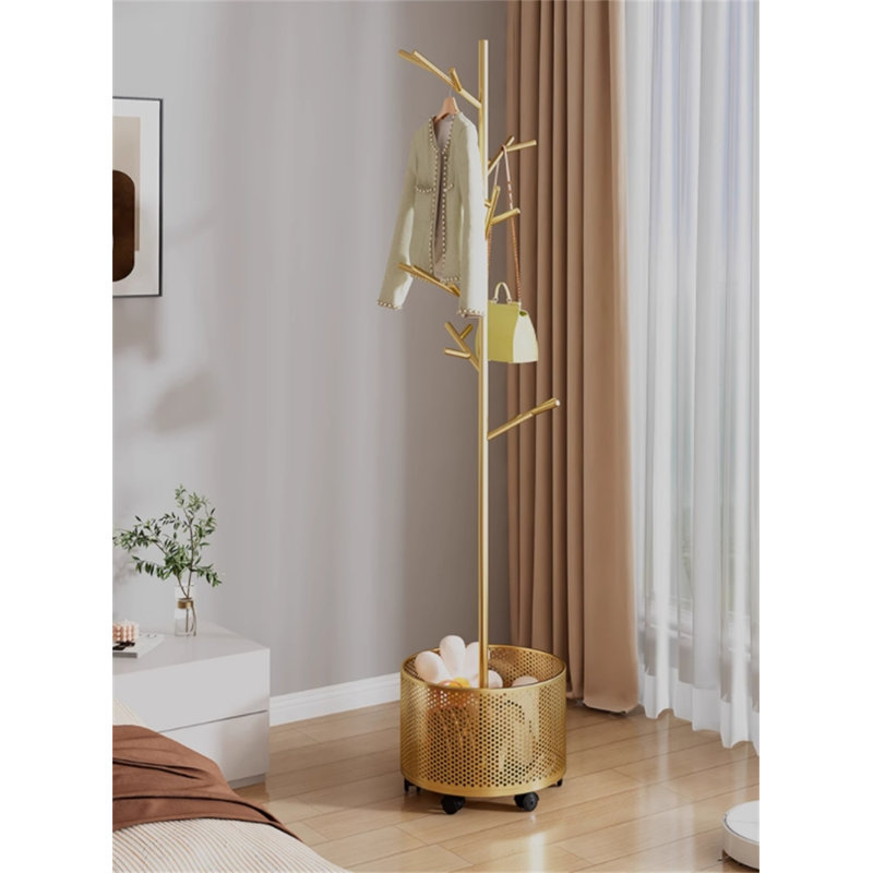 Deluxe Freestanding Clothes Drying Rack, Gold