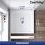 DeerValley 35" L x 35" W Single Threshold Square White Shower Base Center Drain, Non-slip Design