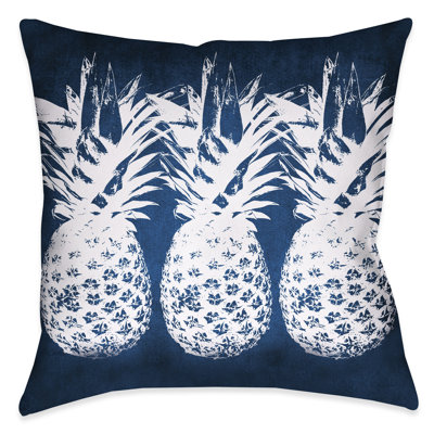  Pineapples Outdoor Throw Pillow