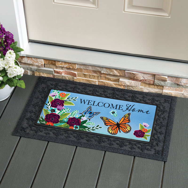 Tapis de bienvenue Welcome Home Butterflies Sassafras