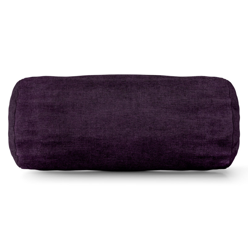 Bolster Pillow Cover & Insert, Aubergine