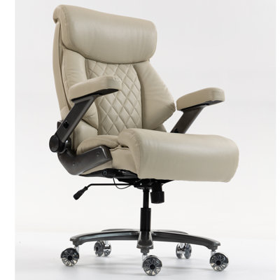 Big And Tall Office Chair 500lbs - Adjustable Headrest&lumbar Support, 3d Flip Arms, Large Wheels &heavy Duty Metal Base, Ergonomic High Back Computer Chair Desk Chair, Thick Padded Extra Wide Seat