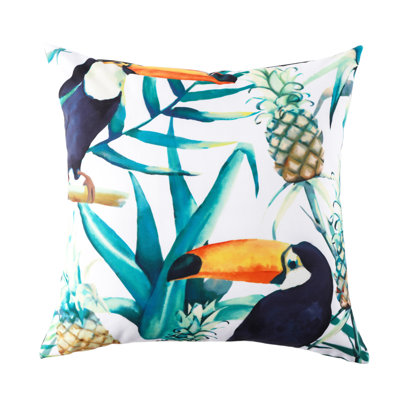Teal Outdoor Square Toss Cushion