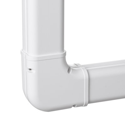 Mini Split Line Set Cover 3-inch W 17.7Ft L, PVC Decorative Pipe Line Cover For Air Conditioner with 10 Straight Ducts & Full Components Easy to Install, Paintable for Heat Pumps, White
