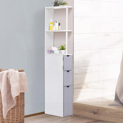 Armoire de rangement de 54 po de hauteur avec tablettes et tiroirs