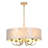 24" 6-Light Capiz Shell Drum Chandelier