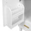 Meuble-lavabo 24 po avec lavabo, armoire de salle de bain avec tablette de porte, tiroir profond, panier coulissant à 2 niveaux, structure en bois massif et panneau de fibres à densité moyenne, un paquet, blanc