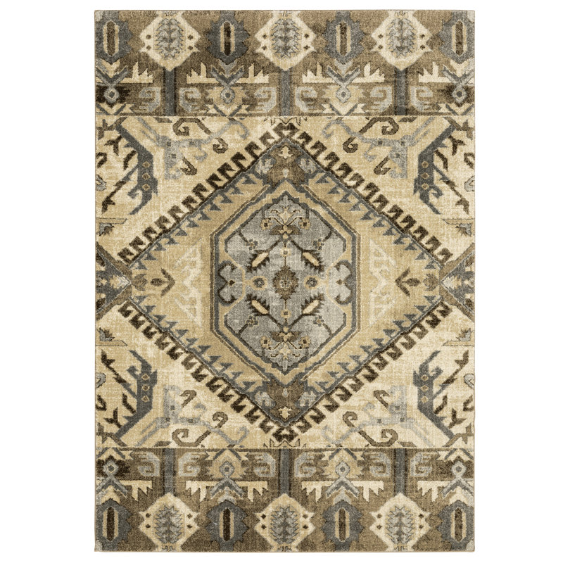 Donall Oriental Indoor Rug, Rectangle 9'10" x 12'10"
