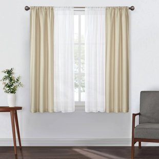 Ensemble de rideaux transparents 4 pièces Sunclipse